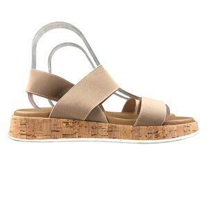 Steve Madden Women's Size 7.5 Azzurra Natural Tan Open Toe Ankle Strap Sandals